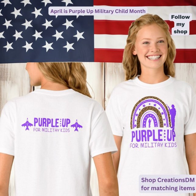 Military - Purple Up Military Child T-Shirt (Creator Uploaded)