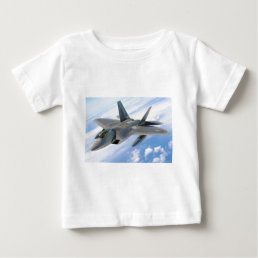 military raptor airplane fighter baby T-Shirt