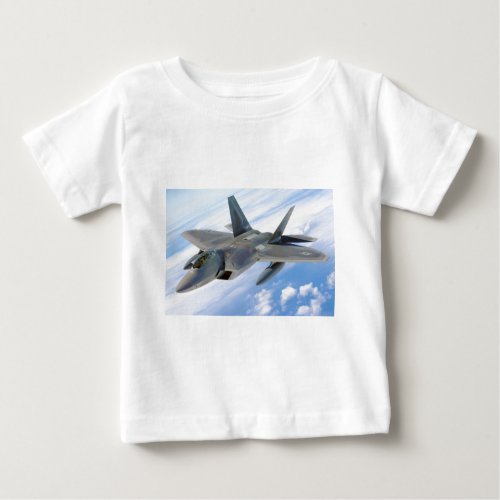 military raptor airplane fighter baby T_Shirt