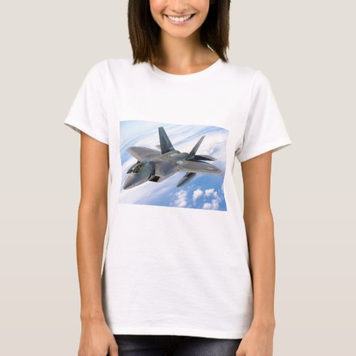 military raptor airplane fighter T_Shirt