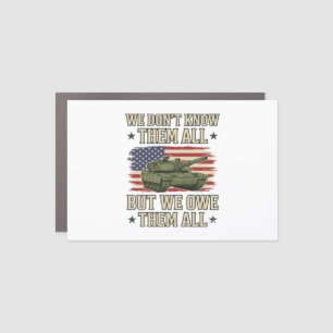 Military Remembrance Tank Patriotic Shirt Design_1 Car Magnet