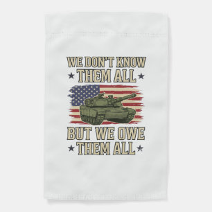 Military Remembrance Tank Patriotic Shirt Design_1 Garden Flag