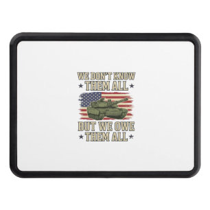 Military Remembrance Tank Patriotic Shirt Design_1 Hitch Cover