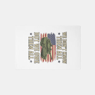 Military Remembrance Tank Patriotic Shirt Design_1 Rug