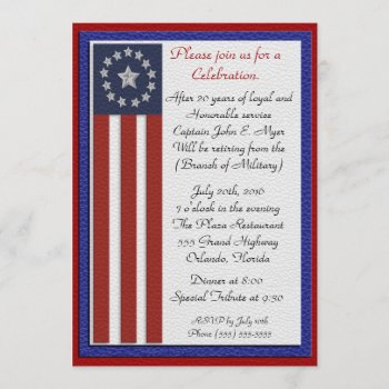 Military Retirement All Branches Invitation by Irisangel at Zazzle
