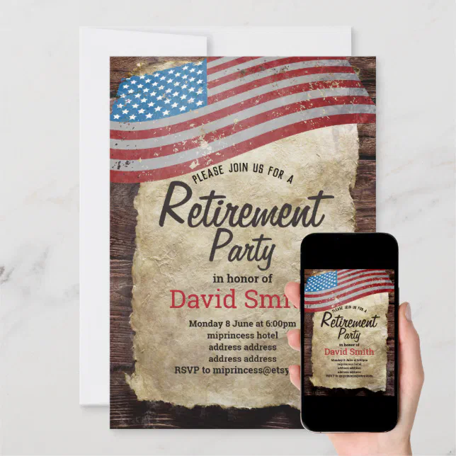 Military Retirement, Army, retirement party Invitation | Zazzle