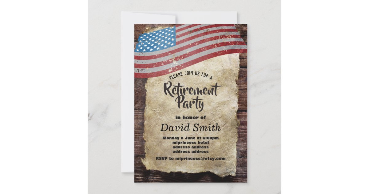 Military Retirement, Army, retirement party Invitation | Zazzle