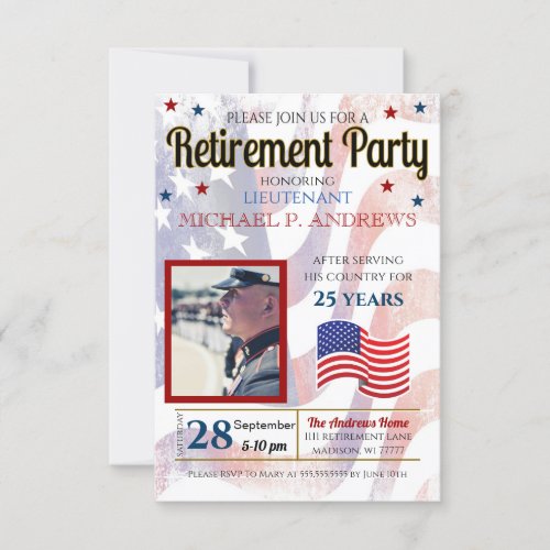  Military Retirement Invitation