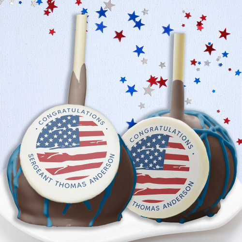 Military Retirement Party American Flag Patriotic Cake Pops