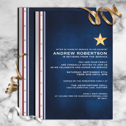 Military Retirement Party Invitation