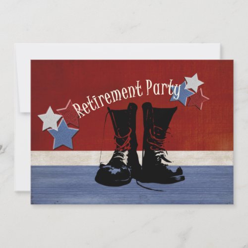 Military Retirement Party Card