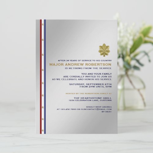 Military Retirement Party Invitation
