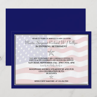 Military Retirement Party Invitations