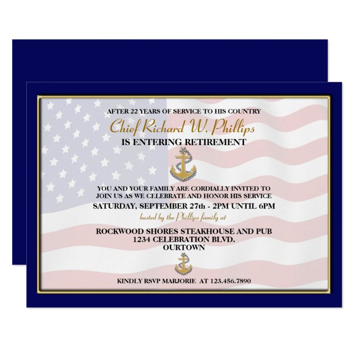 Military Retirement Party Invitations | Zazzle.com