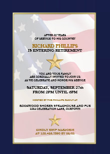 Military Retirement Invitations Zazzle