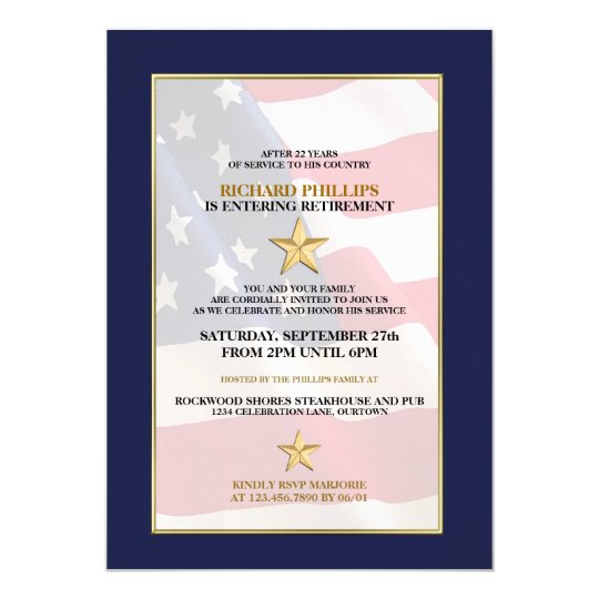 Military Retirement Party Invitations | Zazzle.com