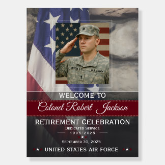 Military Retirement Welcome Sign