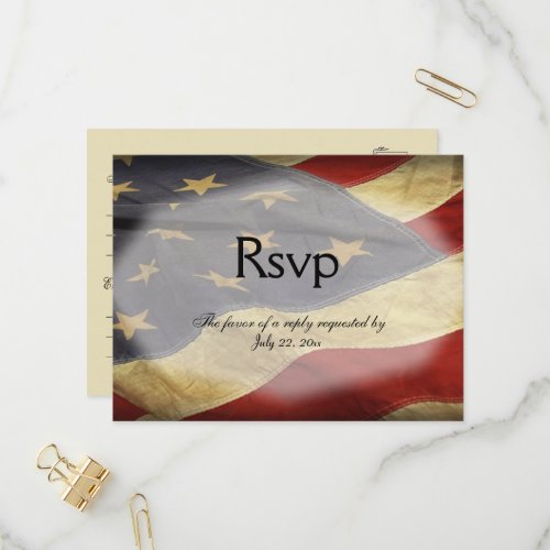 Military RSVP with Menu Choices