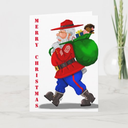 Military Santa Claus Christmas Card