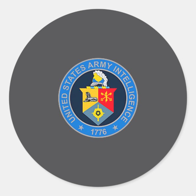 Military Security Agency Intelligence Corps Vetera Classic Round Sticker (Front)