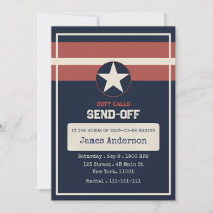 Military Send-Off Duty Calls Party Invitation