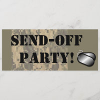 Military Send Off Party Custom Personalized
