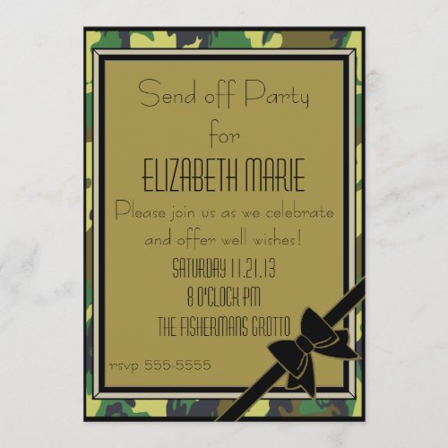 Military Send Off Party Invitation