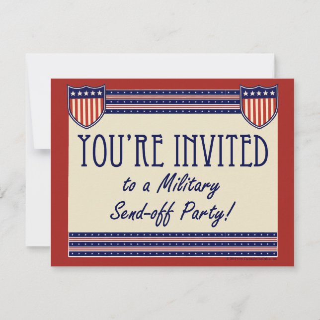 Military Send-off Party Invitations (Front)