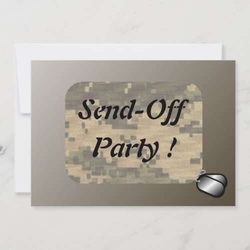 Military Send Off Party Patriotic Invitation