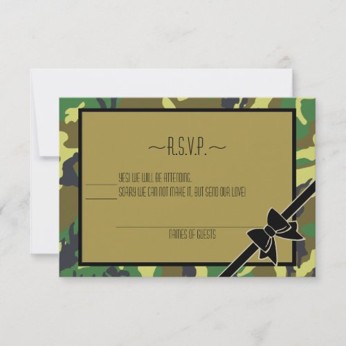 Military Send Off Party_RSVP RSVP Card