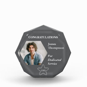 Military Service Appreciation Award Keepsake Photo Block