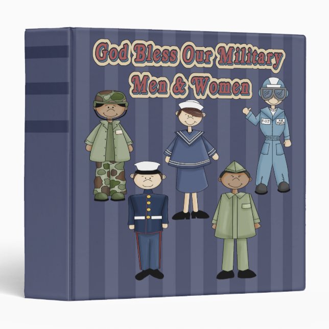 Military Service Avery Binder (Front/Spine)