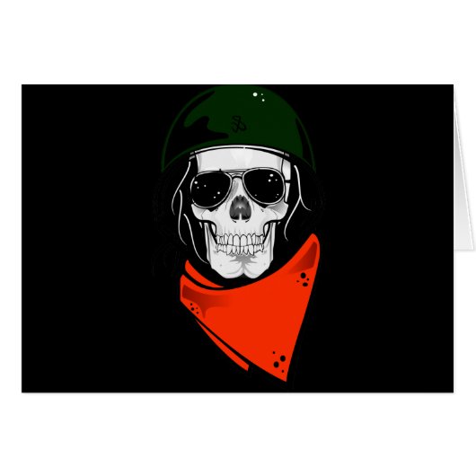 Military Skull Cards (Front Horizontal)