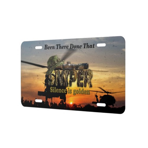 Military Snipers rangers recon lrrps veterans vets License Plate