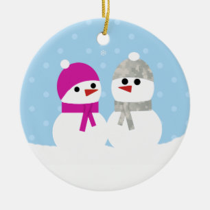 Military Snow Couple Ornament