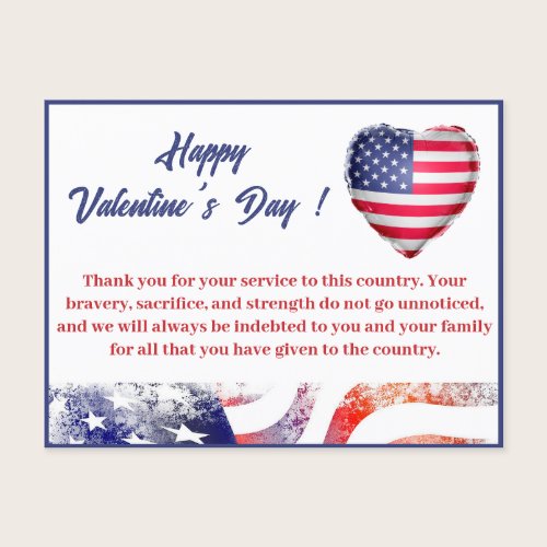 Military Soldier Army Valentines Day Holiday Postcard