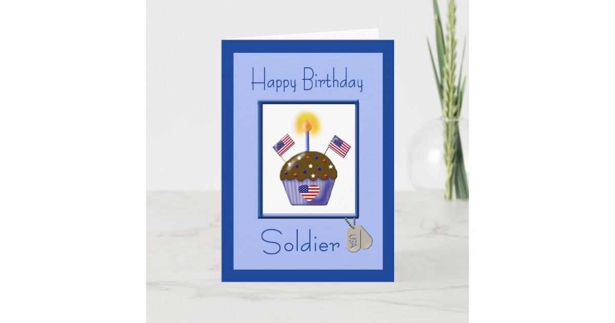Military Soldier Birthday Card Zazzle