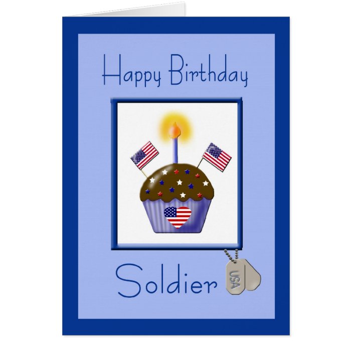 Military Soldier Birthday Card