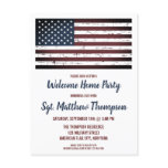 Military Soldier Homecoming Patriotic America Flag Announcement Postcard Military Soldier Homecoming Patriotic America Flag Announcement Postcard