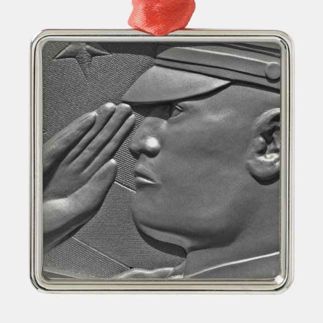 Military Soldier Veteran Keepsake Ornament (Front)