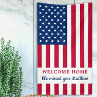 Military Soldier Welcome Home Party USA Flag