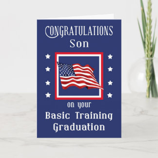Military Son Basic Training Graduation Card