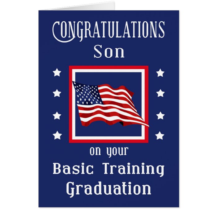 Military Son Basic Training Graduation Card