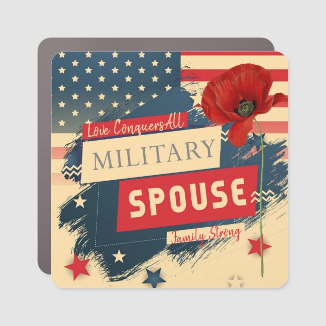 Military Spouse Car Magnet (Front)
