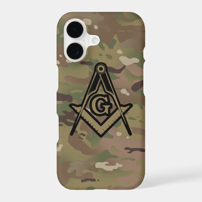 Military Square Compass Iphone Case (Back)