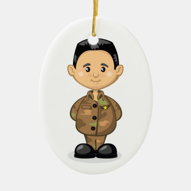 Military - SRF Ceramic Ornament (Front)