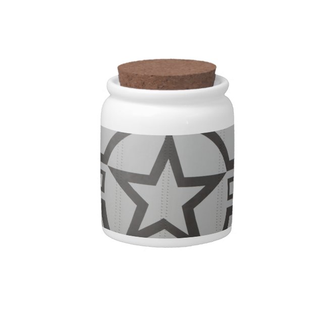Military Star Candy Jar (Front)