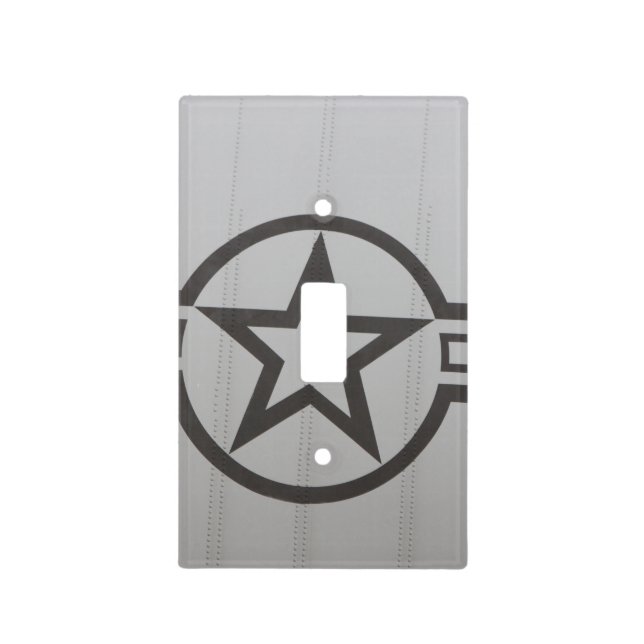 Military Star Light Switch Cover (Front)