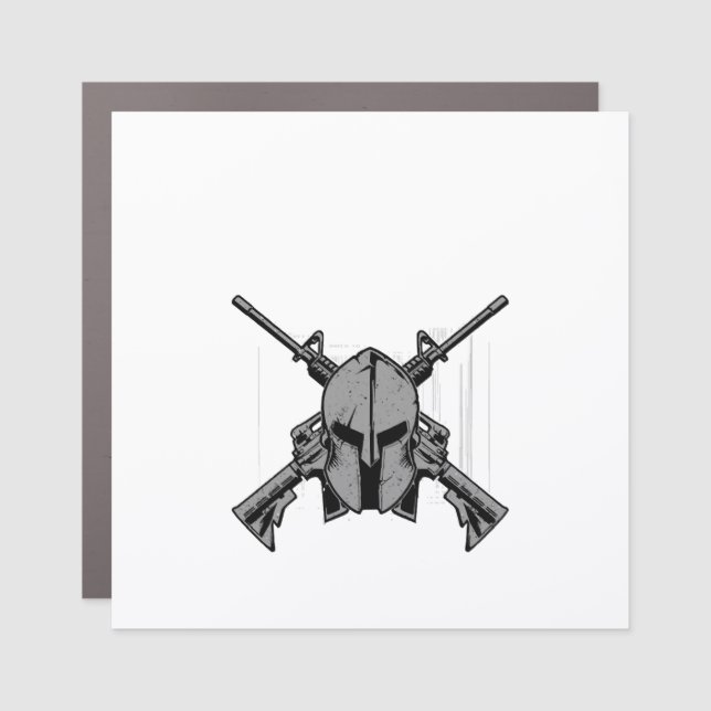 Military strengh  car magnet (Front)