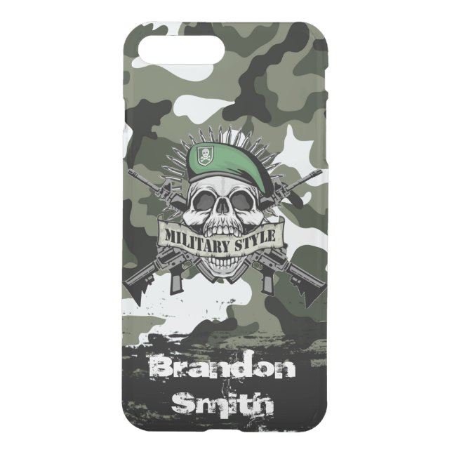 Military Style iPhone 8 Plus/7 Plus Case (Back)